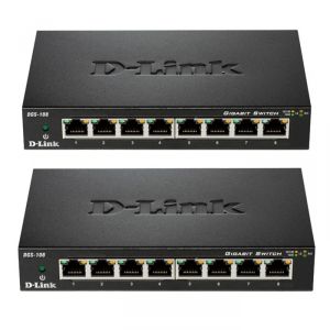 D-link DGS-108X2 - 2 Switchs 8 ports Gigabit Ethernet