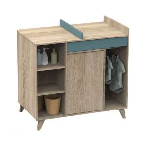 Sauthon COMMODE A LANGER EVOLUTIVE EN BUREAU NOVA ARGILE DOUCE