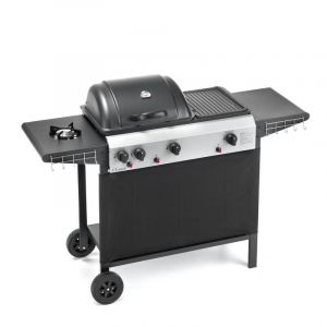 Image de Ompagrill 4080 Plaque Barbecue Gaz 26x34cm Grill 46x34 R&eacute;chaud 40x14,5cm
