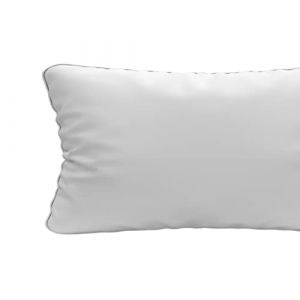 Image de Soleil d'Ocre Traversin plat en coton 160 cm NUAGE, par Blanc