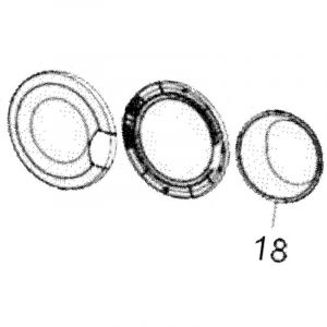 Oceanic Verre de hublot (repère 18) Lave-linge (38298 GENERISS SABA FRANGER KINGDHOME FAR URANIA AMICA TECNOLEC COLDIS HIGHONE PROLINE CURTISS SURFLINE)