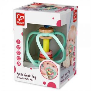 Hape Hochet pomme silicone et bois
