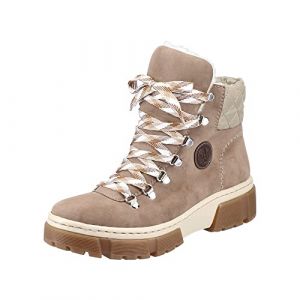 Rieker X8647, Botte Tendance Femme, Beige, 40 EU