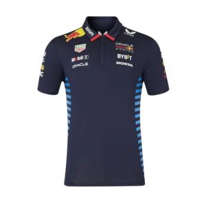 Polo - RED BULL RACING F1 TEAM - Formula Officiel Formule 1 - Bleu - Ajustée - Polyester - Manches courtes