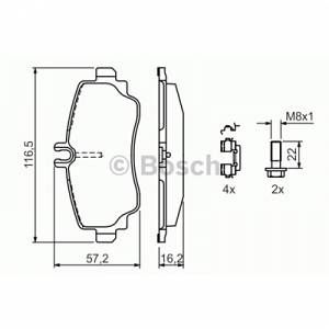 Bosch 4 plaquettes de frein 0986424470