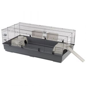 Ferplast RABBIT 140 Cage pour lapins avec rampe d'accès latéral. Variante RABBIT 140 - Mesures: 140 x 71 x h 51 cm -