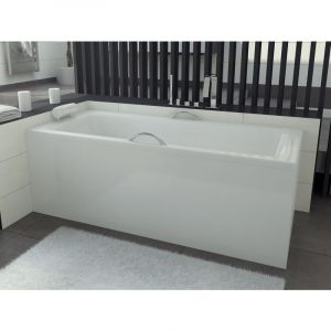 Azura home design Baignoire VENETO MINI avec tablier 100-110-120-130 x 70 cm - Dimensions: 110cm