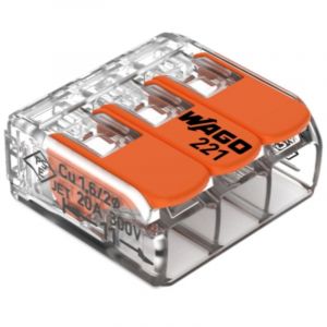 Wago Bo&icirc;te de 50 bornes 3 entr&eacute;es s&eacute;rie 221