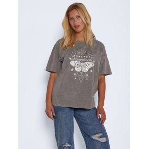 Noisy may Tshirt style oversize avec imprimé devant Multicolore - Taille 34