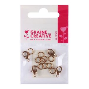 Image de Graine Cr&eacute;ative Fermoirs mousquetons bronze 4 pcs