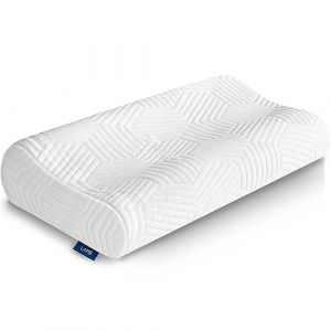 LAMB Oreiller Ergonomique Cervical à Mémoire de Forme, Oreiller Orthopédique pour la Nuque, Réglable Hauteur, Oreiller Hypoallergénique Lavable de Soutien Doux Prime, Anti Ronflement & Anti Douleur