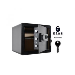 Coffre-fort domestique blind&eacute; - NIKCORP - XA6-30 - Serrure &eacute;lectronique - Alarme - &Eacute;tag&egrave;re amovible