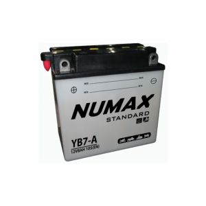 Image de Numax Batterie moto Standard avec pack acide YB7-A 12V 7Ah 105A