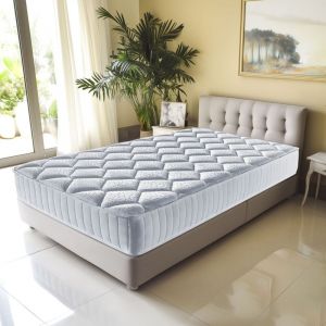 Matelas à Ressorts + Mémoire de Forme 75 Kg-m3 - 80x200 - Accueil Ferme - Soutien Ferme - 7 Zones