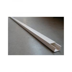 ProTec Moulure 25x40mm blanche (au metre) avec couvercle fixation adhesive