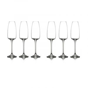Image de Alinea Lot de 6 flûtes à champagne en cristallin 29cl