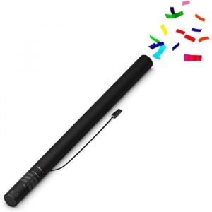 Lot de 4 Canons à Confettis Électrique Multicouleur 80cm - Déclenchement avec machine à confettis, 14 Mètres de Portée, canon électrique pour soirée et évènements - SPARKLERS CLUB