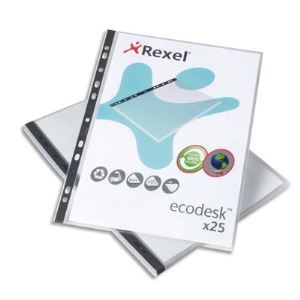 Rexel 25 pochettes perforées 11 trous en polypropylène (0,12 mm)