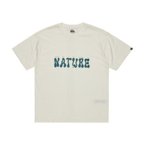 Quiksilver Nature - T-shirt manches courtes sérigraphié pour Femme Blanc - Taille S
