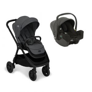 JOIE - Poussette DUO Finiti Ebony + Siège-auto Gr0+ I-Snug 2 Shale