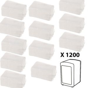 Image de Recharge de 1200 Serviettes papier pour distributeur à serviettes en papier