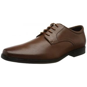 Clarks Howard Walk Chaussures Tan Foncé Pour Hommes