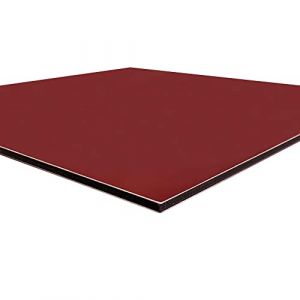 Panneau Composite Aluminium Couleur 3 mm - Plaque Aluminium Composite. Plaque Alu Couleur 3 mm. Composite Aluminium Couleur - Bordeaux - 200 x 200 mm