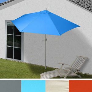 Mendler Parasol semi-circulaire Parla UV 50+ polyester/alu 3kg 300cm vert avec support