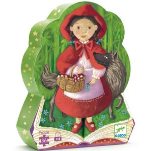 Image de Djeco Puzzle silhouette: Le petit chaperon rouge 36 pièces