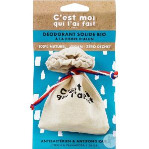 Diet World C'est moi qui l'ai Fait - Déodorant Solide Bio à la Pierre d'Alun - 28 g