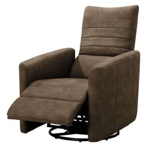 Altobuy ERBA Fauteuil Relax Manuel PushBack Tissu Gris