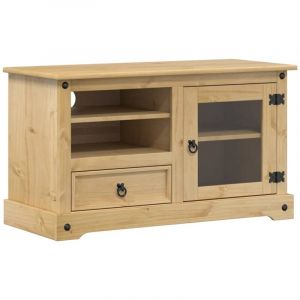 VidaXL Meuble Tv Corona 100x45x58 Cm Bois De Pin Massif