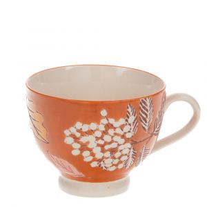 Tasse à thé Rosalie (lot de 4) - Amadeus - Orange - Grès