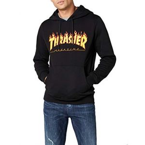 Image de Thrasher Sweat-shirt Sweat hood flame - Couleur EU S,EU M,EU L,EU XL - Taille Noir