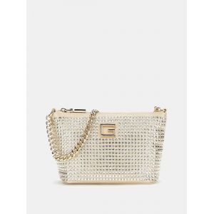 Guess Mini sac d'épaule Gilded Glamour strass Blanc - Couleur Blanc - Taille Taille unique