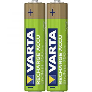 Image de Varta 1x2 RECHARGE ACCU Endless 750 mAH AAA Micro NiMH