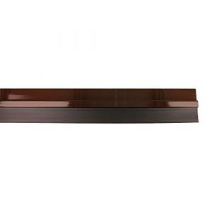 Amig - Boudin de porte d'entrée ou de passage | Joint adhésif à superposer | Brosse en PVC semi-rigide | 1 m | Bronze | Aluminium