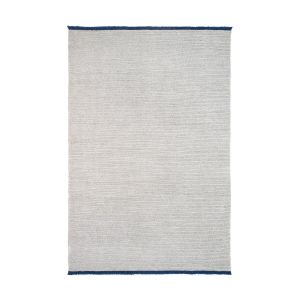 Kartell Tapis en pet gris &agrave; frange bleue 360x240 cm K-LIM