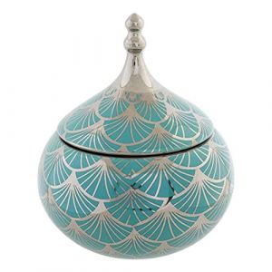 DKD Home Decor Boîte à bijoux Porcelaine orientale (14 x 14 x 17 cm) (Référence : S3015275)