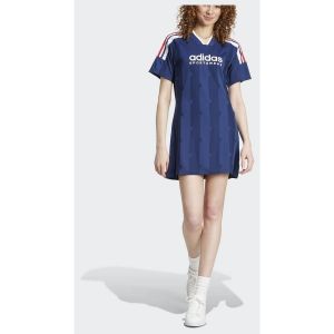 Adidas Robe t-shirt en jacquard à 3 bandes coupées Tiro, pointure X-Small - Taille X-Small