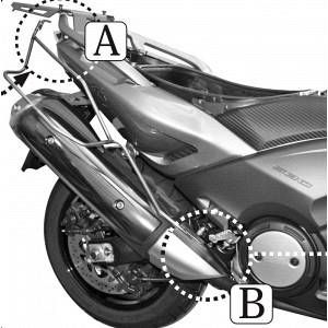 Givi Supports pour sacoches latérales Yamaha T-MAX 500 08-11 530T-MAX