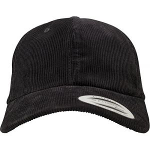 Image de Flexfit Casquette Casquette Velours Corduroy Dad Low Profile Noir