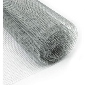Casa pura Grillage métallique galvanisé pour volière - Maille fine - 50 cm de haut x 10 m de long - Pour plate-bande surélevée - Grillage métallique galvanisé - Largeur des mailles : 13 x 13 mm