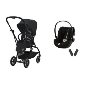 Cybex Poussette Duo Eezy S Twist+ 2 BLK Magic Black + CLOUD G i-Size Plus Moon Black