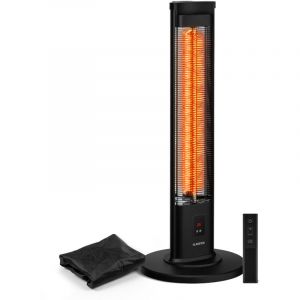 Klarstein BlazeTower Chauffage Infrarouge 2000W 3 Niveaux IP45 Minuterie Anti-Basculement Radiateur Ext&eacute;rieur