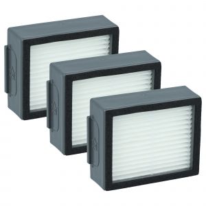 Vhbw 3x filtre compatible avec iRobot Roomba i7 Plus, i7, i7+, E6, E5, E7 aspirateur - filtre HEPA blanc / gris
