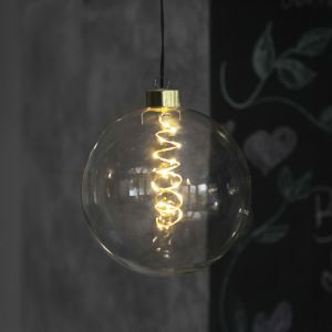 Image de Xmas Living Glass Boule en verre transparente LED Glow (15 cm)