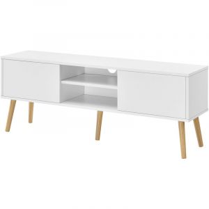 Meuble TV Eskilstuna 120 x 30 x 47 cm Blanc