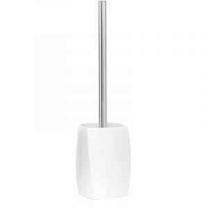 Optima Suza Brosse de toilette en polyr&eacute;sine, Blanc (SUZ37)