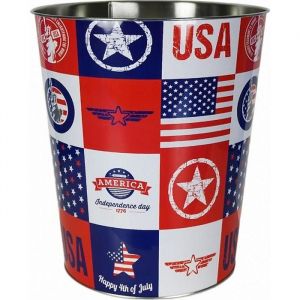 Poubelle de bureau en metal USA